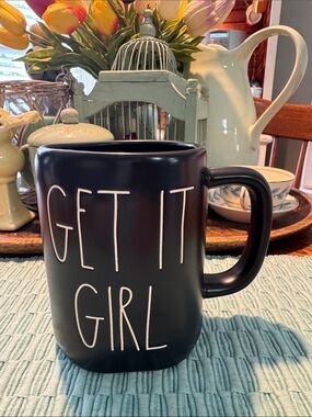 Rae Dunn black mug  “GET IT GIRL”
